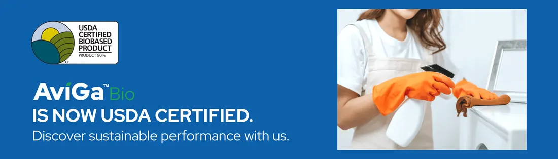 A banner reading AviGa Bio is now USDA certified