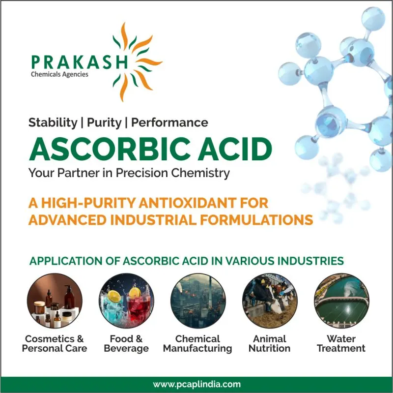 A social post about ascorbic acid and its industrial applications
